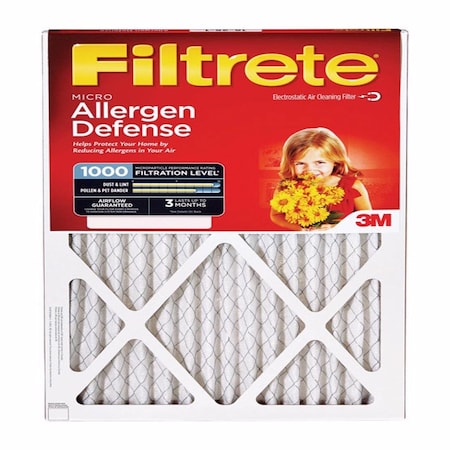3M 12x12x1 Allergen Defense Pleated Air Filter, MERV 11 9810DC-6
